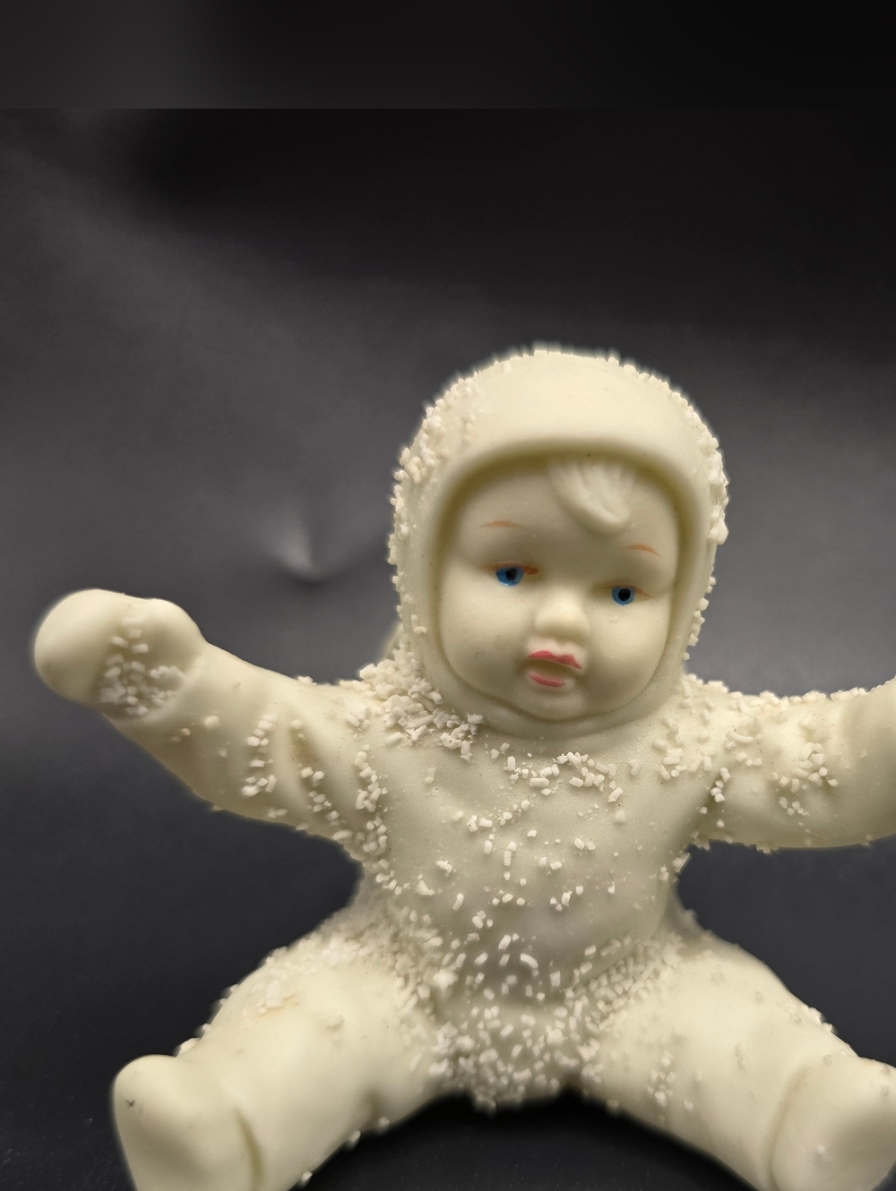 Dept. 56 Snowbaby Sitting Bisque Porcelain Christmas Holiday 2.5" Figure